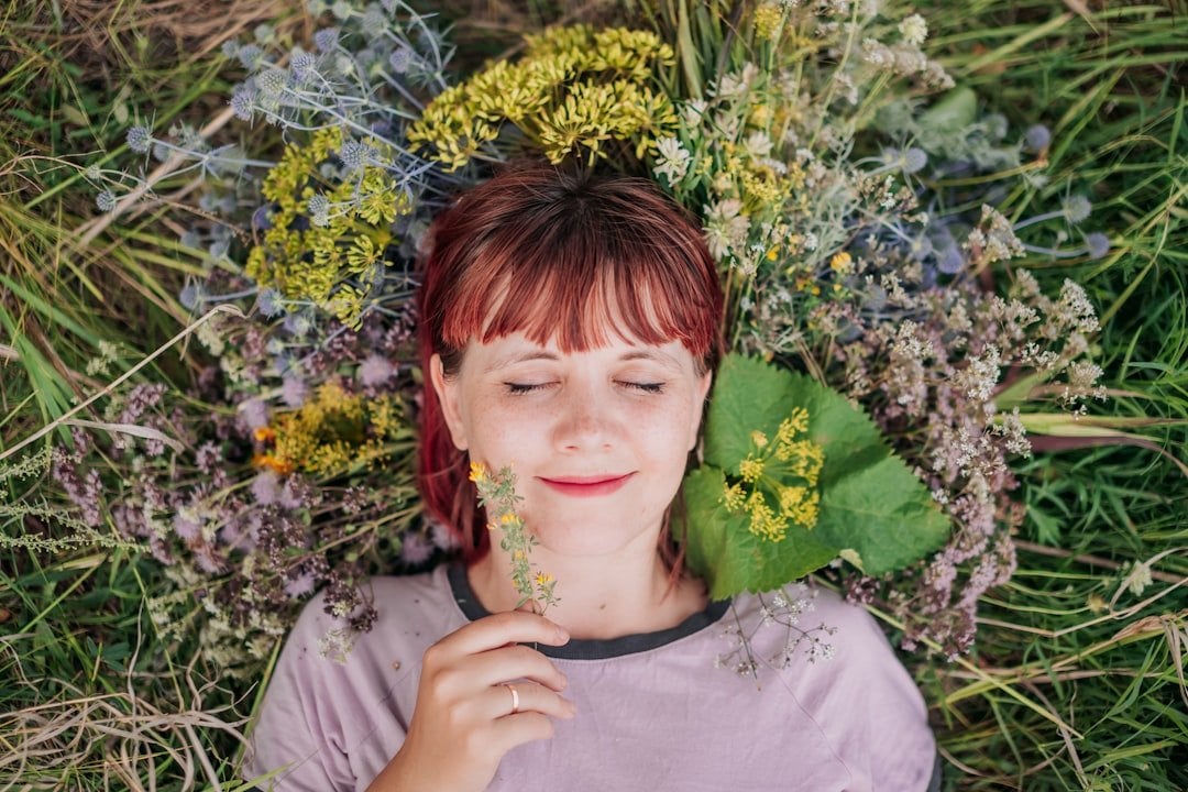 Calm portrait photo